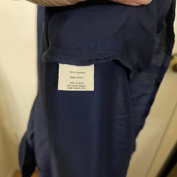 NWT Revolve Show me Your Mumu Heather halter navy side slit maxi dress small - Picture 6 of 10